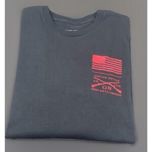 Grunt Style This We’ll Defend Mens Long Sleeve T Shirt Large Black Red